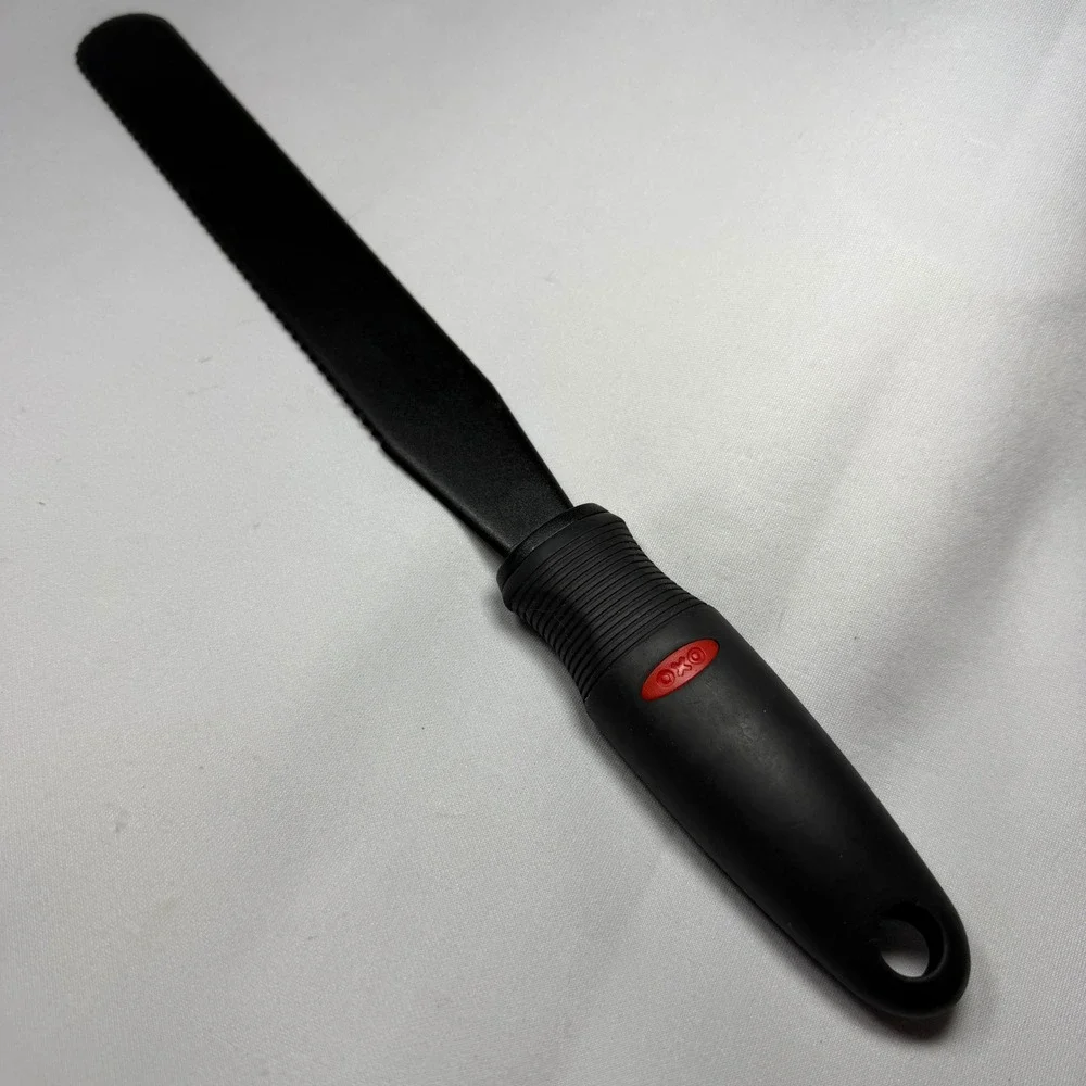 OXO Good Grips Serrated Spreader Knife Black NonSlip Handle Sandwich Butter Tool